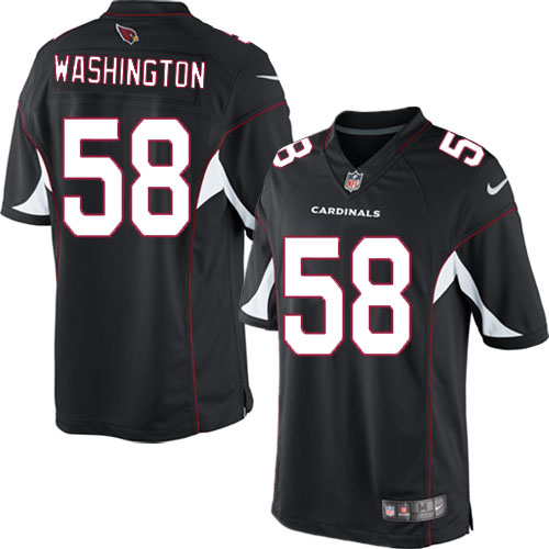 Men's Limited Daryl Washington Nike Jersey Black Alternate - #58 NFL Arizona Cardinals
